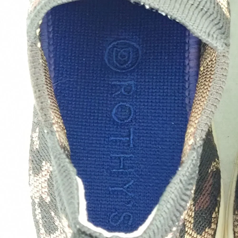 Rothy’s Wildcat Leopard Print Chelsea Boots Women’s Size 7 Ankle Slip Ons Casual